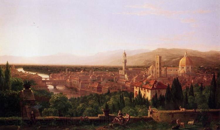 Thomas Cole View of Florence from San Miniato Norge oil painting art